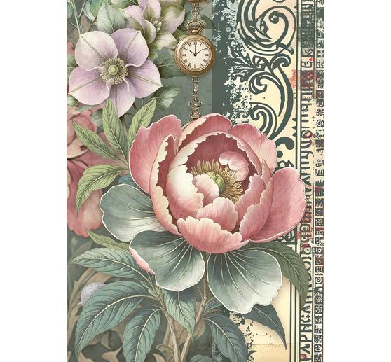 Assortiment de soies de paille &agrave; motifs "Gardens of Time", set de 8 pi&egrave;ces