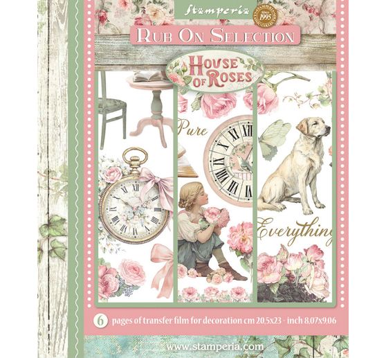 XL Rub On Sortiment "House of Roses"