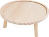 Plateau d&eacute;co en bois VBS &laquo; Rond &raquo; , avec pieds