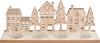 Bougeoir pour bougies chauffe-plat VBS &laquo; Maisons et sapins &raquo;