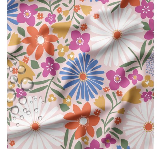 Tissus polyester au m&egrave;tre &laquo; Choupette &raquo; enduction de PU