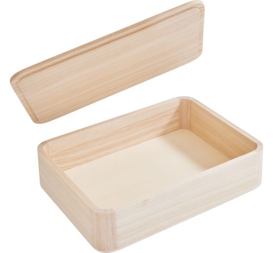 Bo&icirc;te en bois avec couvercle VBS