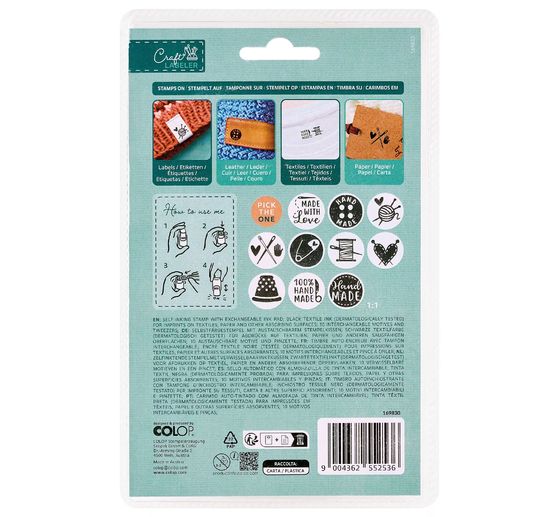COLOP Craft Labeler Textilstempel "Handmade"