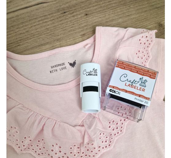 COLOP Craft Labeler Textilstempel "Handmade"