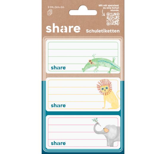 &Eacute;tiquettes d'&eacute;cole share &laquo; Animaux &raquo;