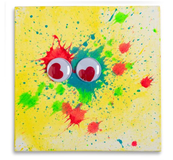 Wiggle eyes self-adhesive "Hearts", &Oslash; 35 mm