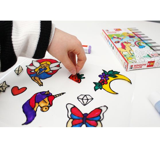 Window Color KiDs &laquo; F&eacute;e paillet&eacute;e &raquo;, 10 x 25 ml