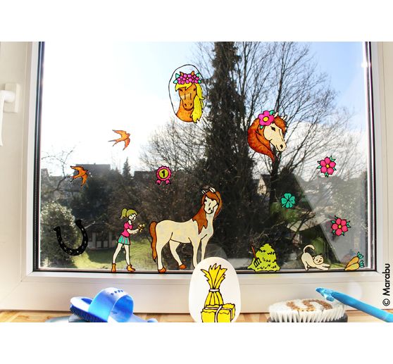 KiDS Window Color "Pony Farm", 6 x 25 ml