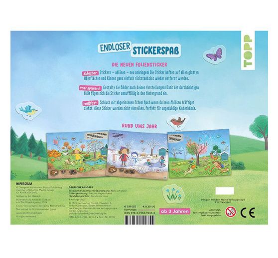 Livre &laquo; Stickern ohne Ende - Die vier Jahreszeiten &raquo;