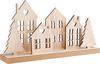 VBS Wooden plug-in motif "Village with fir trees"