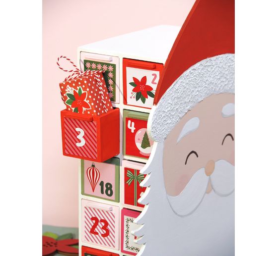 Sticker chiffres de l'Avent &laquo; Santa Baby &raquo;