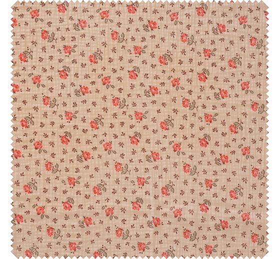 Muslin cotton fabric "Roses"