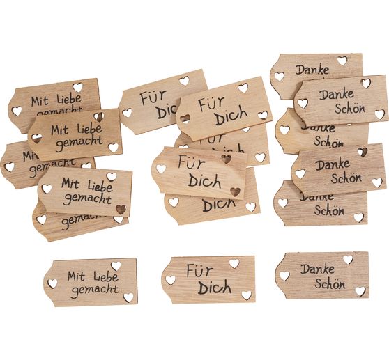 Scatter decorations "Mit Liebe gemacht"