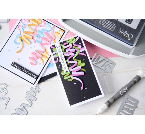 Gabarit d'estampe Sizzix Thinlits &laquo; Celebration Streamers by Tim Holtz &raquo;