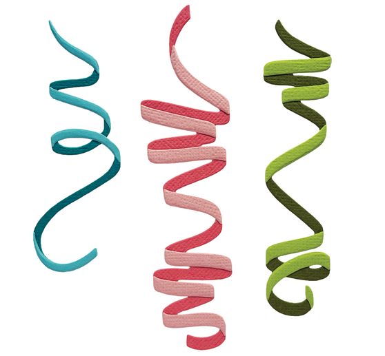 Gabarit d'estampe Sizzix Thinlits &laquo; Celebration Streamers by Tim Holtz &raquo;