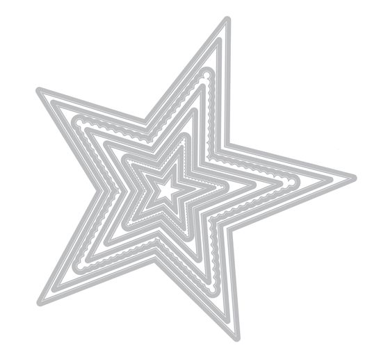 Gabarit d&rsquo;estampe Sizzix Framelits &laquo; Stars &raquo;