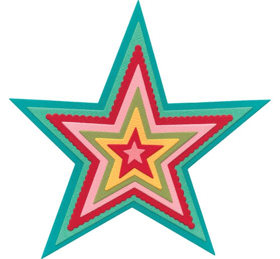 Gabarit d&rsquo;estampe Sizzix Framelits &laquo; Stars &raquo;
