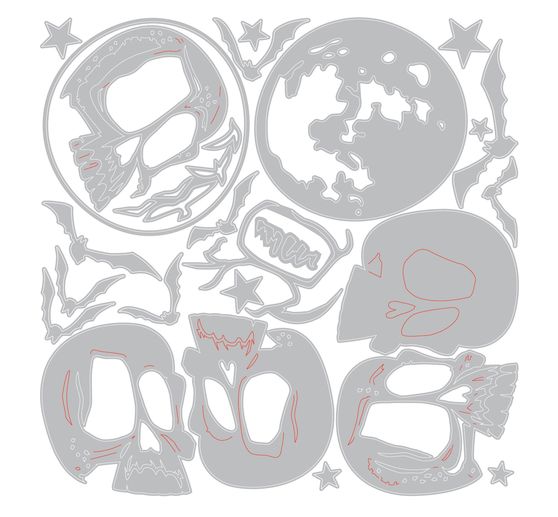 Sizzix Thinlits Punching template "Moonlight Scare by Tim Holtz"
