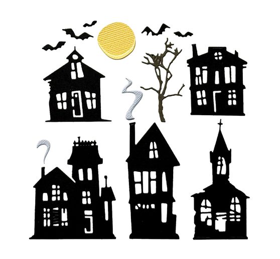 Gabarit d&rsquo;estampe Sizzix Thinlits &laquo; Ghost Town by Tim Holtz &raquo;
