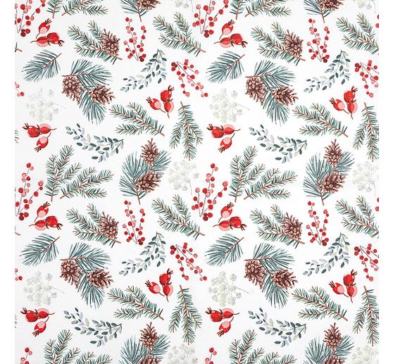 Serviette "Winter Botanicals"