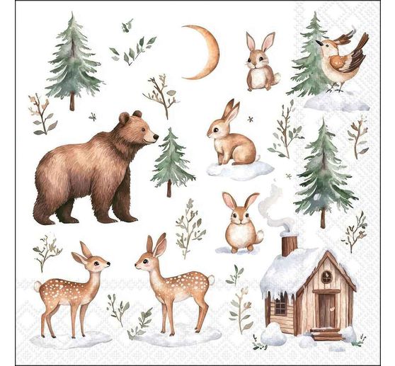 Set de serviettes VBS &laquo; Winter Season &raquo;