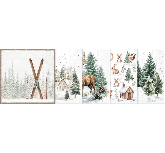Set de serviettes VBS &laquo; Winter Season &raquo;