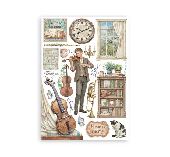 Stamperia Washi Pad "Symphony"