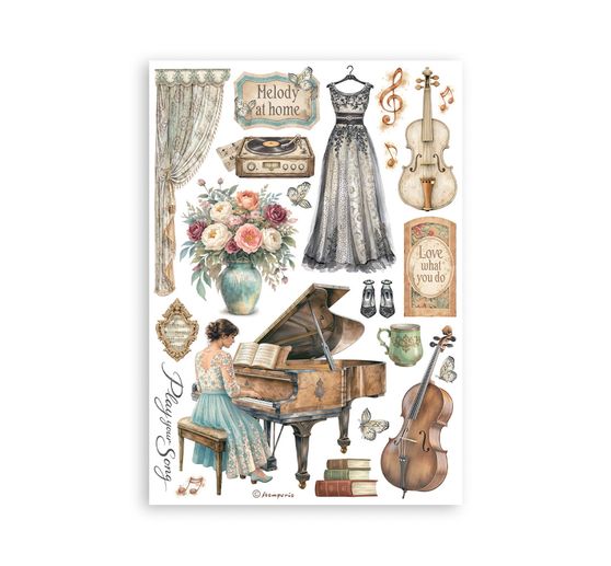 Stamperia Washi Pad "Symphony"