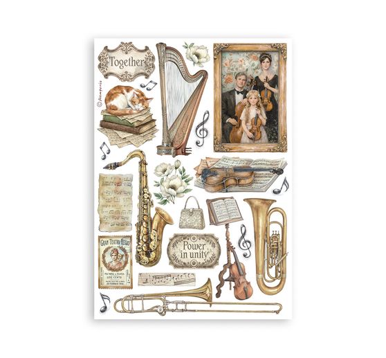 Stamperia Washi Pad "Symphony"