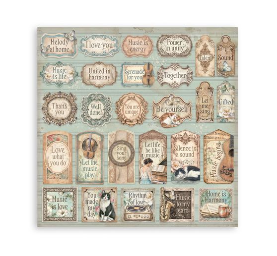 Stamperia Scrapbook block "Symphony"