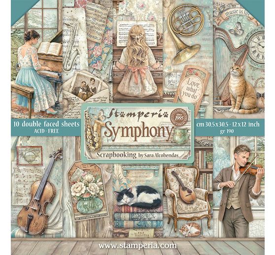 Stamperia Scrapbook block "Symphony"