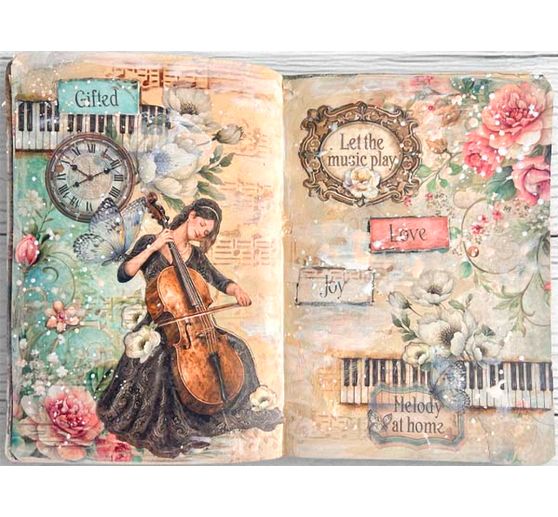 Stamperia XL Rub On assortment "Symphony"