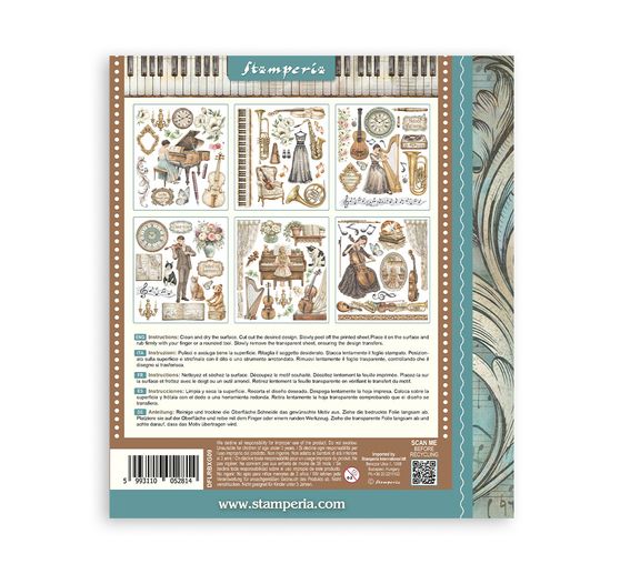 Stamperia XL Rub On assortment "Symphony"