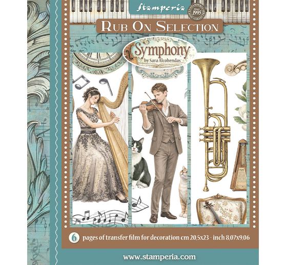 Stamperia XL Rub On assortment "Symphony"
