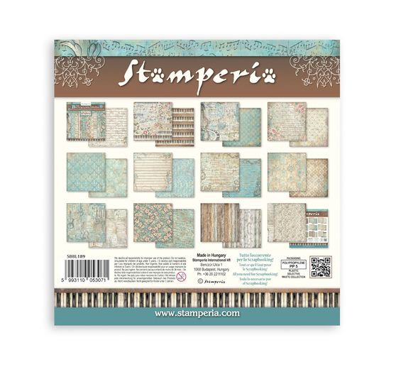 Stamperia Scrapbook-Block "Symphony Backgrounds"