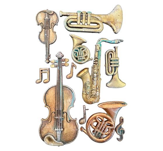 Stamperia Silikonform A5 "Symphony - Musical Instruments"