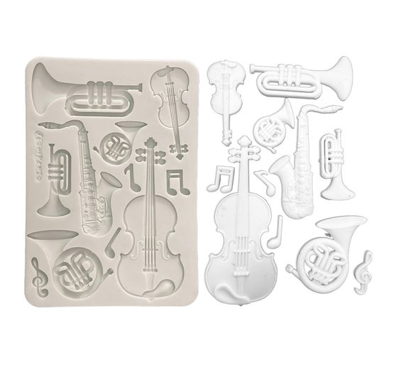 Stamperia Silikonform A5 "Symphony - Musical Instruments"