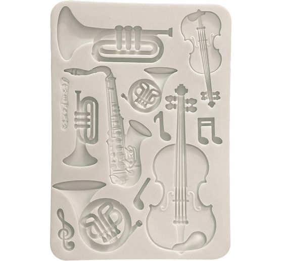 Stamperia Silikonform A5 "Symphony - Musical Instruments"
