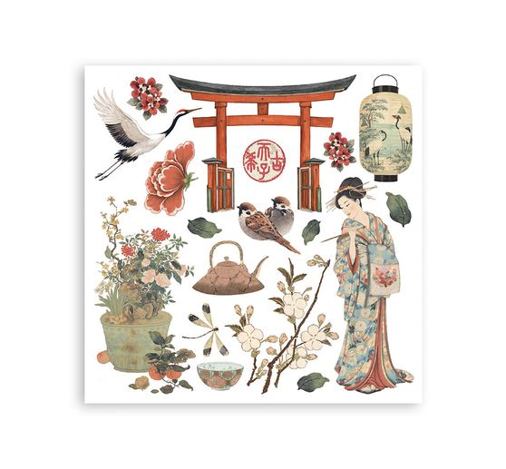Stamperia Rub On assortment "Oriental Garden"