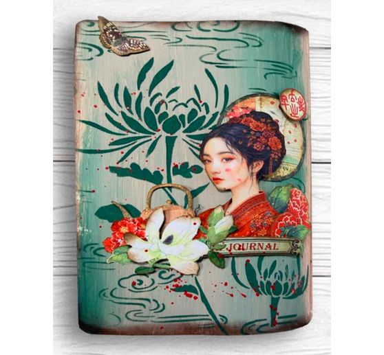 Stamperia Schablone "Oriental Garden - Lotus flower", 20 x 25 cm