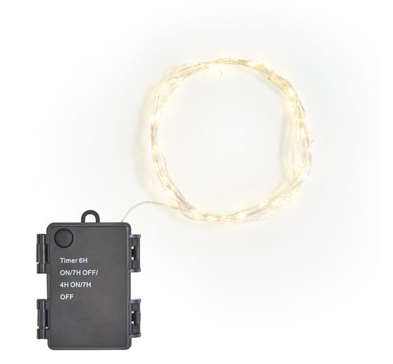 Outdoor Micro-LED-Lichterkette, mit Timer, 3 m, 60 LEDs