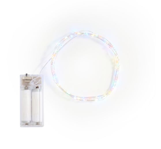 Micro-LED-Lichterkette, Bunt, mit Timer, 60 LEDs