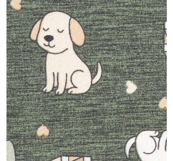 Dekostoff Leinenoptik "Doggy"