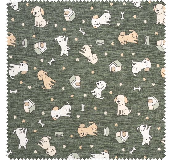 Dekostoff Leinenoptik "Doggy"
