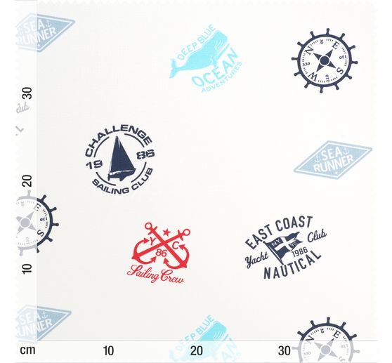 Tissu sweat au m&egrave;tre &laquo; Nautic &raquo;