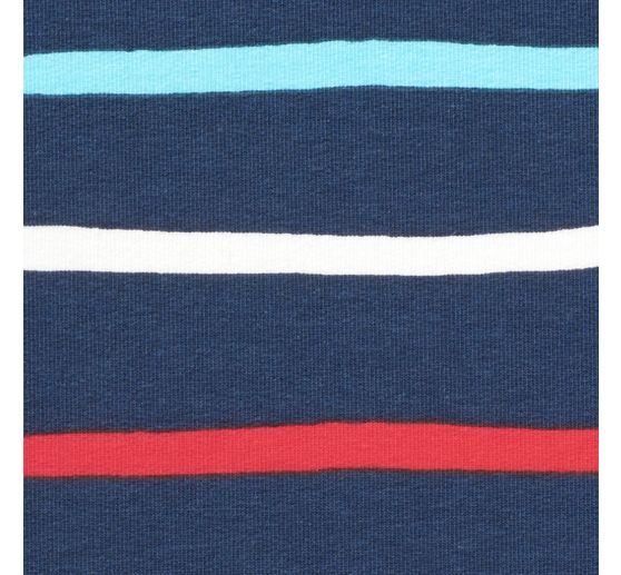 Tissu sweat au m&egrave;tre &laquo; Denim rayures &raquo;