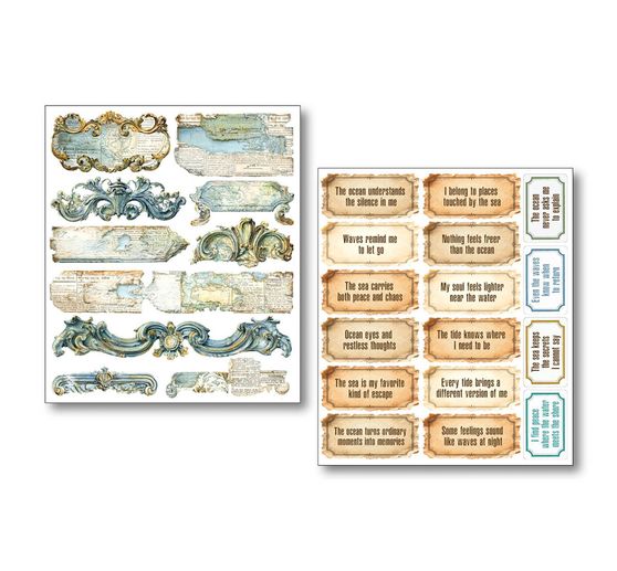 Ciao Bella Art Stickers "Edge of the Ocean", 14 x 12 cm