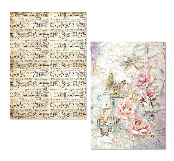 Ciao Bella Motiv-Strohseiden Sortiment "The Sound of Spring", 8er-Set