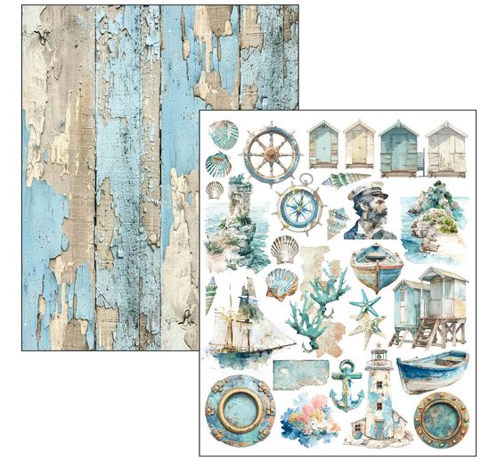 Ciao Bella Mixed Media Book "Edge of the Ocean"