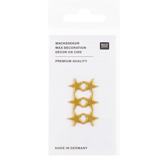 Wax motif "Stars", Gold